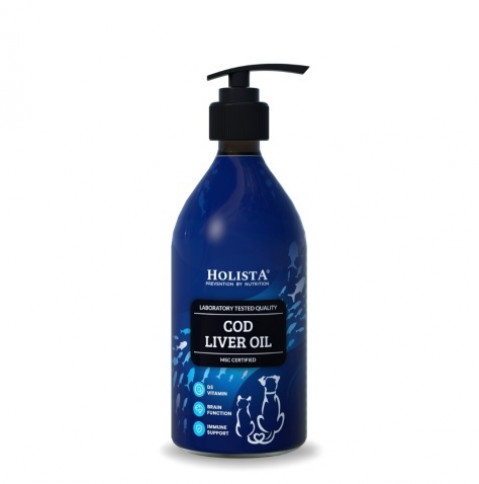 HOLISTA Cod liver oil - doplňky stravy pro psy a kočky - 500ml - Fotogalerie 1