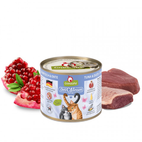 GRANATAPET DeliCATessen Tuna and duck - mokré krmivo pro kočky - 200g - Fotogalerie 2