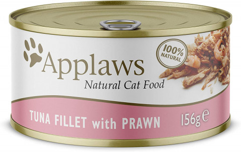 APPLAWS Natural Cat Food Tuna fillet with prawn - mokré krmivo pro kočky - 156g - Fotogalerie 1