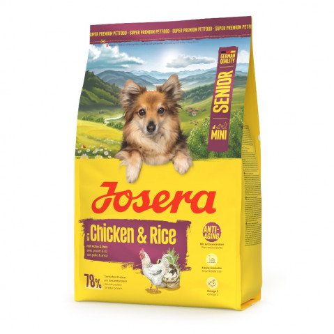 JOSERA Mini Senior Chicken & Rice - suché krmivo pro psy - 3kg - Fotogalerie 1