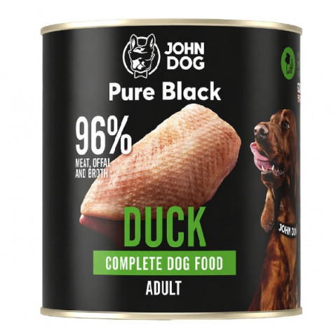 JOHN DOG Pure Black Kachna - vlhké krmivo pro psy - 800g - Fotogalerie 1