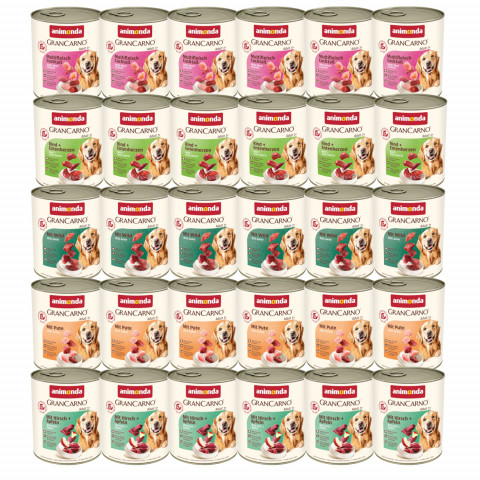 ANIMONDA GranCarno Adult MIX 5 PŘÍCHUTÍ - mokré krmivo pro psy - 30x800g - Fotogalerie 1