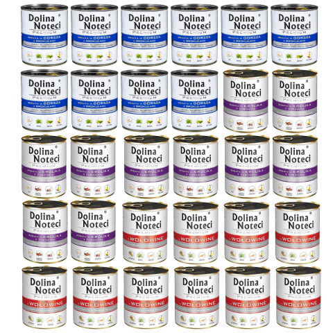 DOLINA NOTECI Premium MIX 3 příchutí – mokré krmivo pro psy – 30×800g - Fotogalerie 1