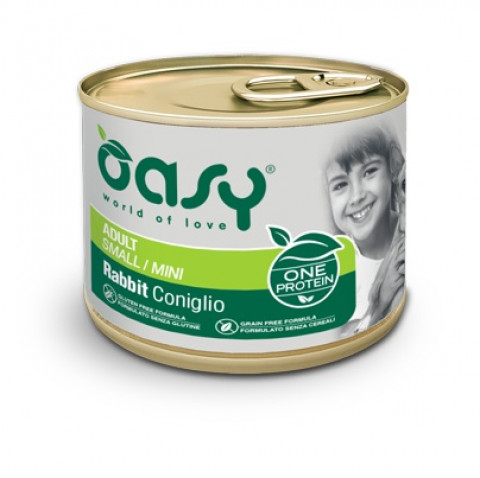OASY One Protein Adult Small/Mini Rabbit - vlhké krmivo pro psy - 200g - Fotogalerie 1