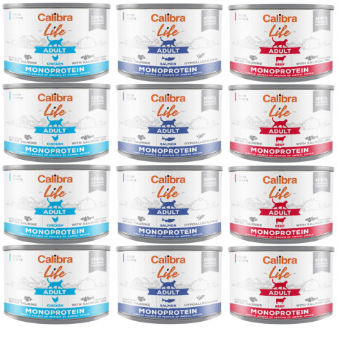 CALIBRA Cat Life Adult MIX - mokré krmivo pro kočky - 12x200g - Fotogalerie 1