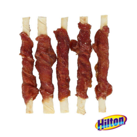 HILTON Duck wrap white rawhide stick - žvýkačka pro psy - 500g - Fotogalerie 3