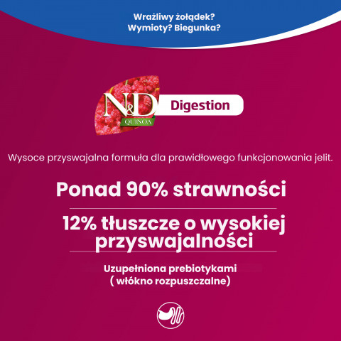 FARMINA N&D Quinoa Digestion - suché krmivo pro kočky - 1,5kg - Fotogalerie 8