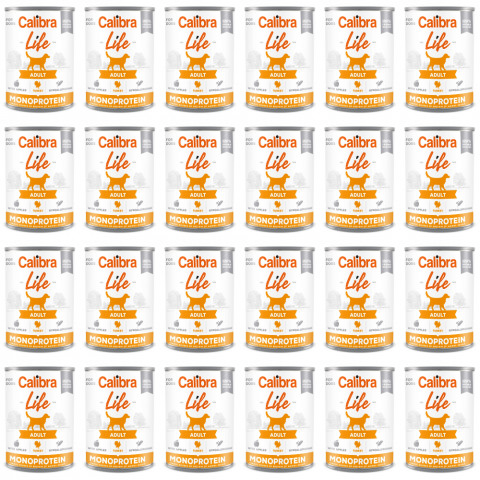 CALIBRA Dog Life Adult Krůta s jablky - mokré krmivo pro psy - 24x400g - Fotogalerie 1