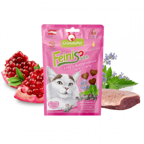 GRANATAPET FeiniSnack Duck and catnip - pamlsek pro kočky - 50g - Fotogalerie 2