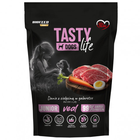 BIOFEED Tasty Dogs Life Junior Veal - vlhké krmivo pro psy - 150g - Fotogalerie 1