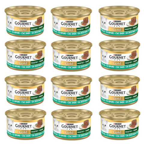 GOURMET GOLD králík - mokré krmivo pro kočky - 12x85g - Fotogalerie 1