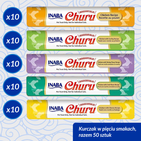INABA Churu Varieties Chicken - pamlsek pro kočky - 50 x 14g - Fotogalerie 3