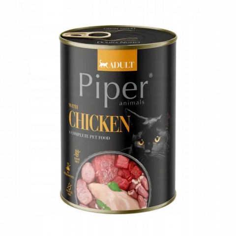 PIPER Animals with chicken - mokré krmivo pro kočky - 400g - Fotogalerie 1