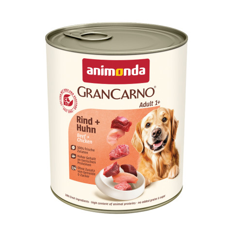 ANIMONDA GranCarno Beef with chicken - vlhké krmivo pro psy - 800g - Fotogalerie 1
