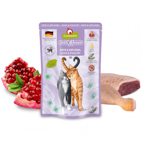 GRANATAPET DeliCATessen Duck and poultry - mokré krmivo pro kočky - 85g - Fotogalerie 2