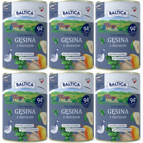 BALTICA Chutě regionů Husa s krůtou - mokré krmivo pro psy - 6x400g - Fotogalerie 1
