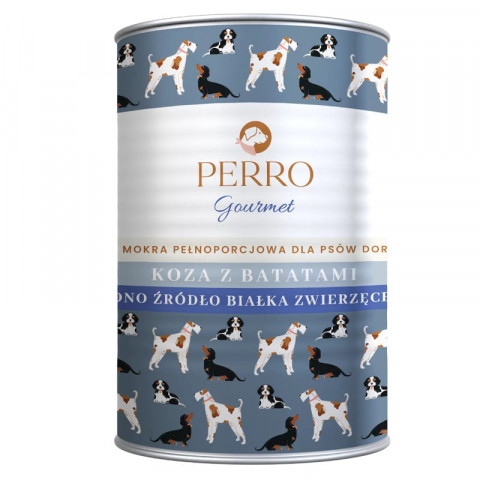 PERRO Gourmet Goat with sweet potatoes - vlhké krmivo pro psy - 400g - Fotogalerie 1