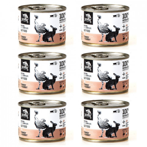 3COTY 26. Turkey and rabbit - mokré krmivo pro kočky - 6x180g - Fotogalerie 1