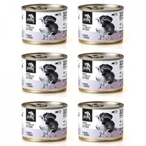 3COTY 24. Turkey and goose - mokré krmivo pro kočky - 6x180g - Fotogalerie 1