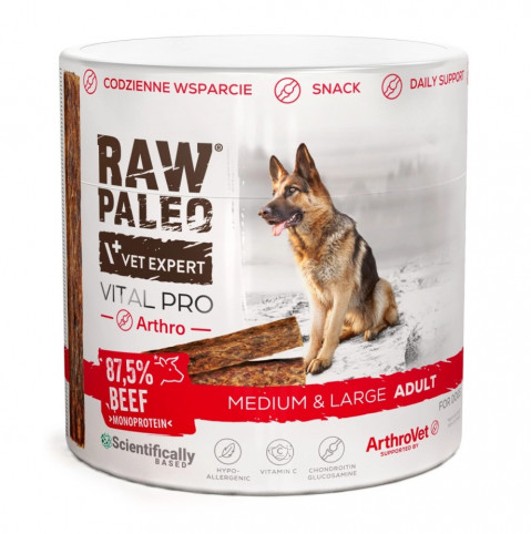 VETEXPERT Raw Paleo Vital Pro Arthro Beef Medium Large Mono - pamlsek pro psa - 100g - Fotogalerie 1