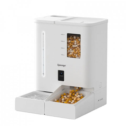 SPONGE Pet Feeder Smart Dual - nádoba na potraviny - inteligentní dávkovač krmiva pro zvířata – 5l - Fotogalerie 1
