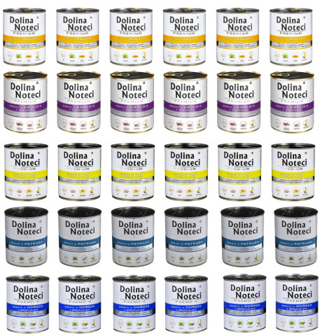 DOLINA NOTECI Premium MIX 5 PŘÍCHUTÍ - mokré krmivo pro psy - 30x800g - Fotogalerie 1