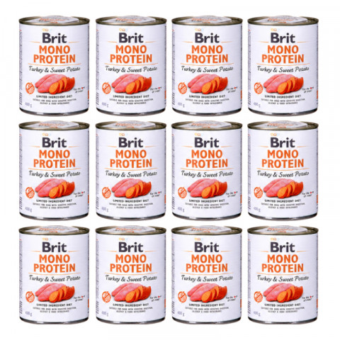 BRIT Mono Protein Turkey & Sweet potato - vlhké krmivo pro psy - 12x400g - Fotogalerie 1