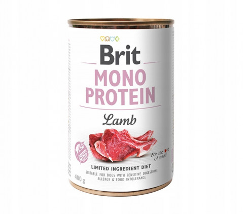 CHAMPER Gastro Mono Jehněčí + BRIT Mono Protein Lamb – mokré krmivo pro psy – 30×400 g - Fotogalerie 2