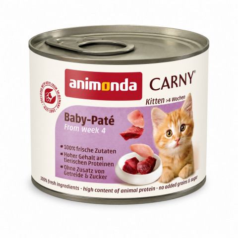 ANIMONDA Carny Kitten Baby-Pate - mokré krmivo pro kočky - 200 g - Fotogalerie 1