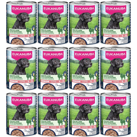 EUKANUBA Life Care Senior Bohatá na jehněčí a brambory - vlhké krmivo pro psy - 12x400g - Fotogalerie 1