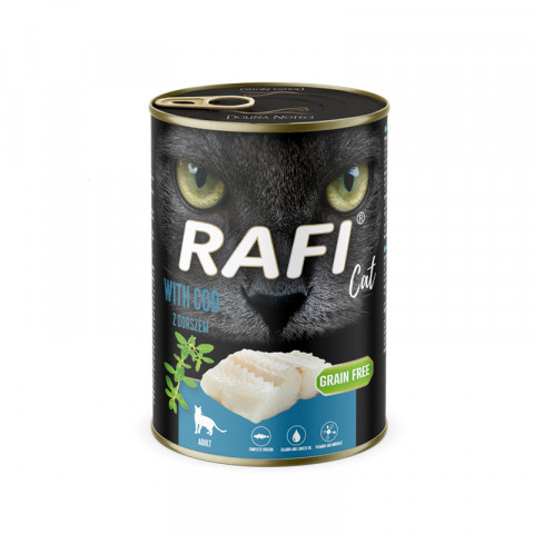 RAFI Cat Adult with cod - mokré krmivo pro kočky - 400g - Fotogalerie 1