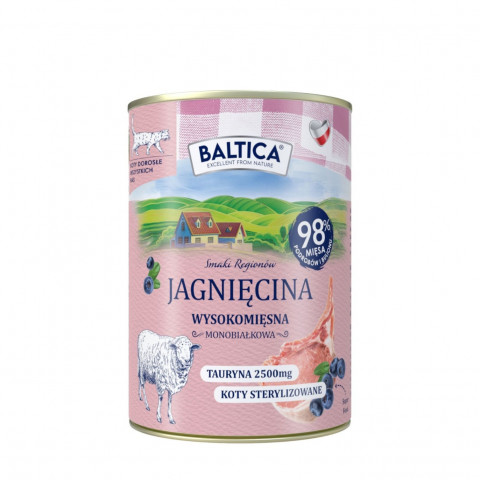 BALTICA Flavors of the Regions Lamb Mono - mokré krmivo pro kočky - 400g - Fotogalerie 1