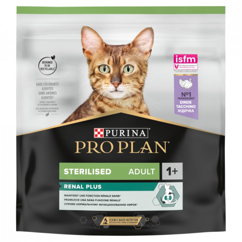 PURINA Pro Plan Sterilised Renal Turkey - suché krmivo pro kočky - 400g - Fotogalerie 1