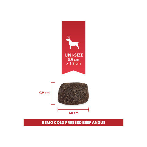 BEMO Cold Pressed Beef Angus Mono - suché krmivo pro psy - 1kg - Fotogalerie 2