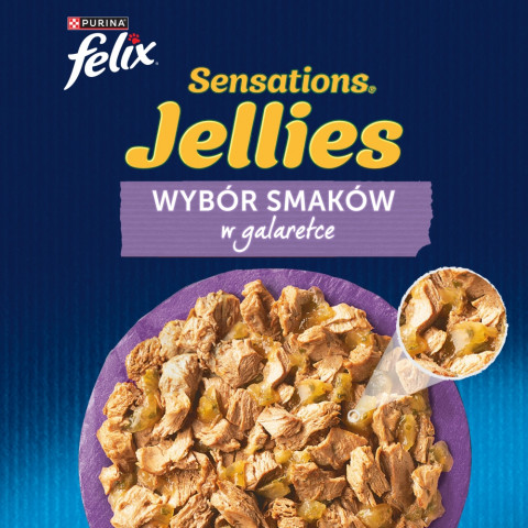  Purina Felix Sensations Mix krůta, makrela, jehněčí, sleď Box - vlhké krmivo pro kočky - 12x85 g - Fotogalerie 8