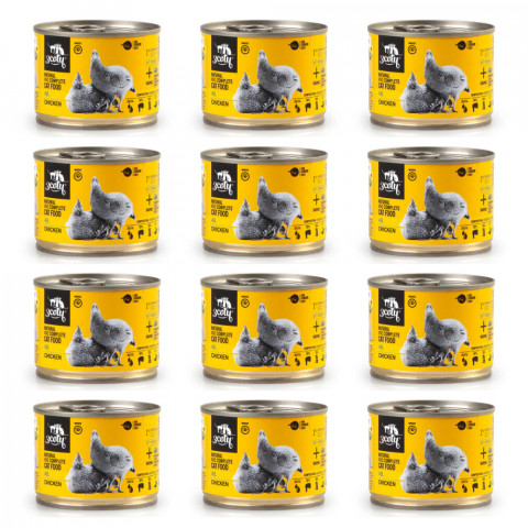 3COTY 48. Chicken with spirulina - mokré krmivo pro kočky - 12x180g - Fotogalerie 1