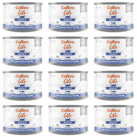 CALIBRA Cat Life Adult Salmon - mokré krmivo pro kočky - 12x200g - Fotogalerie 1