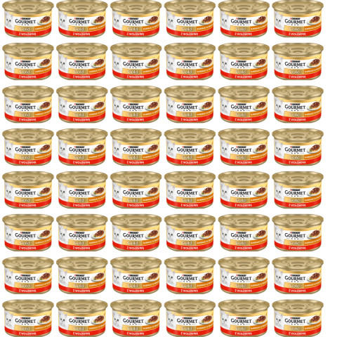 GOURMET GOLD Sauce Delight s hovězím - mokré krmivo pro kočky - 48x85g - Fotogalerie 1