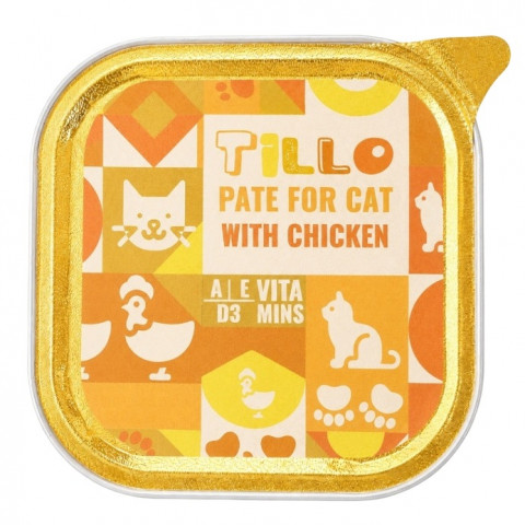 TILLO Pate Chicken - mokré krmivo pro kočky - 100g - Fotogalerie 1