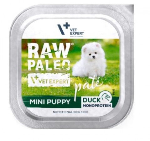 RAW PALEO Pâte Mini Puppy Duck - vlhké krmivo pro psy - 150g - Fotogalerie 1