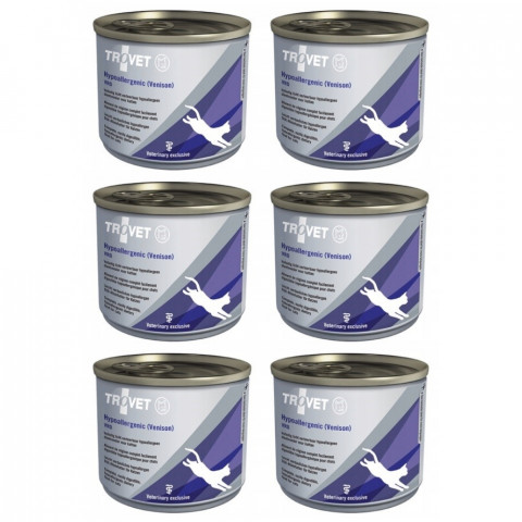 TROVET Hypoallergenic VRD s jelením masem - mokré krmivo pro kočky - 6x200 g - Fotogalerie 1