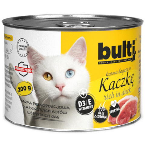 BULTI Rich in duck - mokré krmivo pro kočky - 200g - Fotogalerie 1
