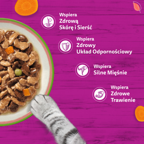 WHISKAS Tasty Mix Výběr šéfkuchaře v omáčce – mokré krmivo pro kočky – 40x85g - Fotogalerie 3