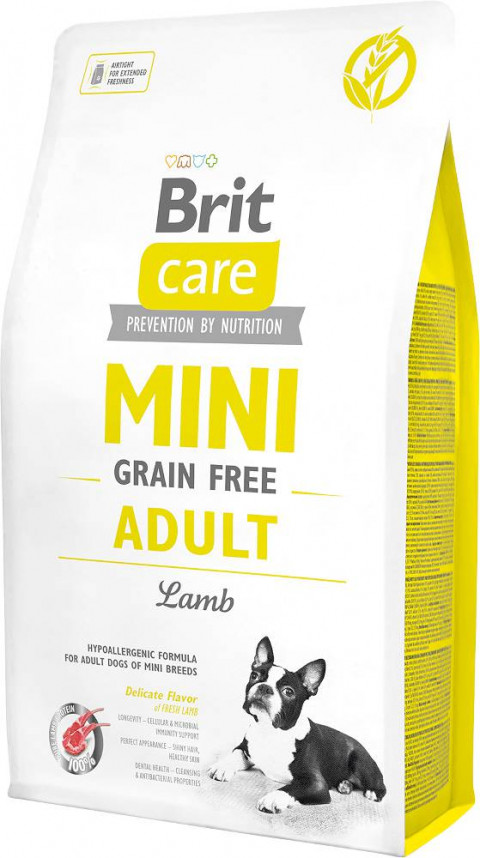 BRIT Care Mini Grain Free Adult Lamb - suché krmivo pro psy - 2 kg - Fotogalerie 1