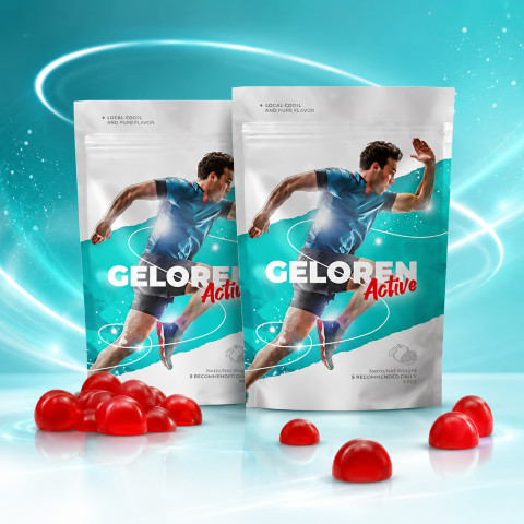 GELOREN Active Orange - želé bonbony pro lidi na klouby s kolagenem a vitamínem c - 2x90szt. - Fotogalerie 1