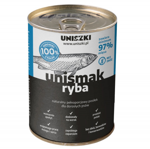 UNISZKI UNIsmak Fish - vlhké krmivo pro psy - 400g - Fotogalerie 1