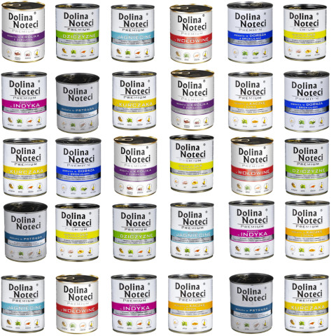 DOLINA NOTECI Premium MIX 10 PŘÍCHUTÍ - mokré krmivo pro psy - 30x800g - Fotogalerie 1