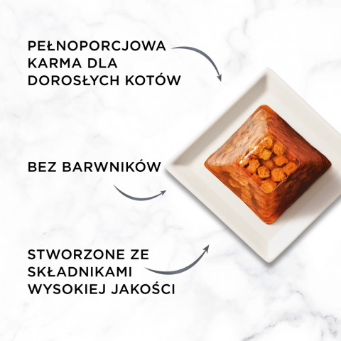 PURINA Gourmet Revelations Chunks in jelly with chicken - mokré krmivo pro kočky - 2x57g - Fotogalerie 3