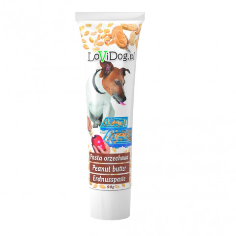 LOVIDOG Peanut paste - pamlsek pro psa - 90g - Fotogalerie 1