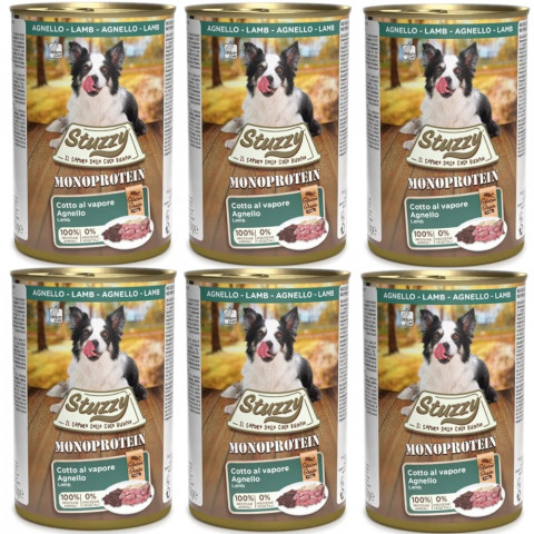 STUZZY Monoprotein Jehněčí – mokré krmivo pro psy – 6x400g - Fotogalerie 1